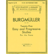 (#109) Burgmüller Twenty-Five Easy and Progressive Studies for the Piano, Op. 100