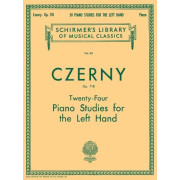 CZERNY 24 STUDIES FOR THE LEFT HAND, OP. 718