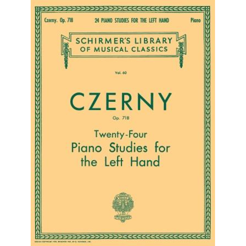 CZERNY 24 STUDIES FOR THE LEFT HAND, OP. 718